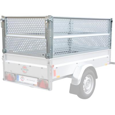 Gitteraufsatz STEMA, silber, H:66cm, Stahlblech, Bordwandaufsätze