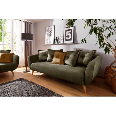 3-Sitzer HOME AFFAIRE "Baggio", grün, B:236cm H:80cm T:103cm, Sofas, Zierkissen inklusive Image