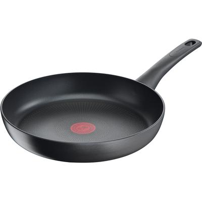 Bratpfanne TEFAL "Ultimate On Induktion, Thermo-Signal bei idealer Brattemperatur", schwarz, H:5cm Ø:28cm, Pfannen, Titanium Antihaftbeschichtung, für alle Herdarten geeignet