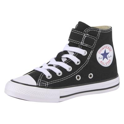 Sneaker CONVERSE "CHUCK TAYLOR ALL STAR 1V EASY-ON Hi", Gr. 31, schwarz, Textil, sportlich, Schuhe Canvassneaker Sneaker high Sneakerboots Skaterschuh, mit Klettverschluss für Kinder Image