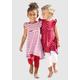 Jerseykleid KIDSWORLD "für kleine Mädchen" Gr. 92/98, N-Gr, rot (rot, weiß) Mädchen Kleider Festliche