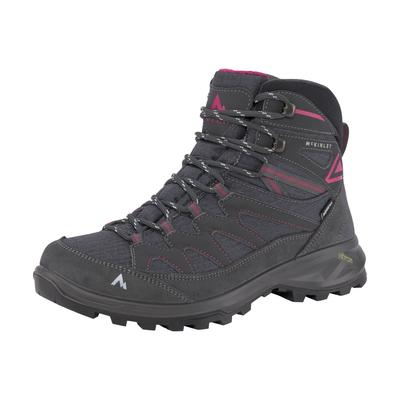 Wanderschuh MCKINLEY "Vulcanus MID AQX W", Gr. 36, bunt (anthrazit, pink), Leder, Textil, sportlich, Schuhe, wasserdicht