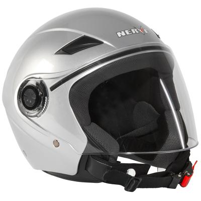 Motorradhelm NERVE "NH1014" Gr. M, silber (silberfarben), Helme, M Kopfumfang: 57cm - 58cm