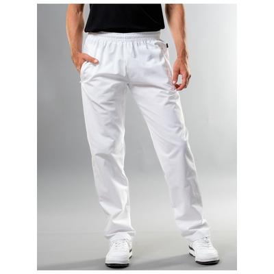 Jerseyhose TRIGEMA "TRIGEMA Freizeithose aus 100% Baumwolle", Herren, Gr. L, US-Größen, weiß, 100% Baumwolle, casual, Hosen