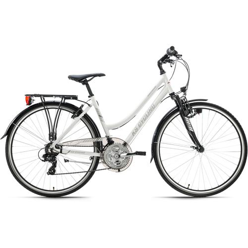 „Trekkingrad KS CYCLING „“Canterburry““ Fahrräder Gr. 53 cm, 28 Zoll (71,12 cm), weiß Trekkingräder“