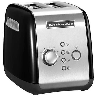 KITCHENAID Toaster "5KMT221EOB ONYX BLACK", schwarz (onyx schwarz), B:28,6cm H:21cm T:18,4cm, Toaster Image