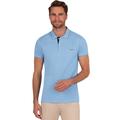 Poloshirt TRIGEMA "TRIGEMA Slim Fit Polohemd" Gr. XXXL, blau (horizont) Herren Shirts Kurzarm