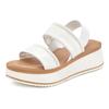 Plateausandaletten LASCANA "Sommerschuh, Sandale, Sandalette, offener Schuh", Damen, Gr. 39, weiß, Obermaterial: 100% Rindsleder. Futter: 100% Rindsleder. Decksohle: 100% Synthetik. Laufsohle: 100% Synthetik, unifarben, casual, Schuhe, Sandalette...