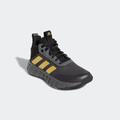 Basketballschuh ADIDAS SPORTSWEAR "OWNTHEGAME 2.0" Gr. 38, gelb (grey five, matte gold, core black) Schuhe Basketballschuhe