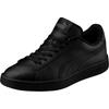 Sneaker PUMA "SMASH V2 L JR", Gr. 38,5, schwarz (puma schwarz, puma schwarz), Leder, Synthetik, unifarben, sportlich, Schuhe, für Kinder