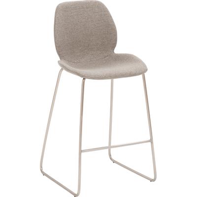 Barhocker MAYER SITZMÖBEL "mySOLO", grau (muschelgrau, meliert, lichtgrau), B:49cm H:97cm T:52cm, 100% Polyester (Sitzschale innen), 50% Polyurethan, 50% PVC (Sitzschale außen), Hocker Image
