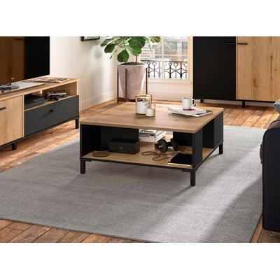 Wohnzimmertisch GAMI "Trust", braun (eiche helvezia), B:81cm H:36cm T:81cm, Tische, Couchtisch Eckige Couchtische Holz-Couchtische Image