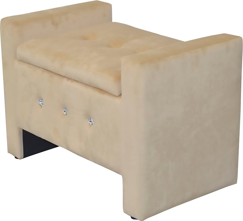 Sitztruhe INOSIGN, beige, B:75cm H:52cm T:45cm, Sitzbänke