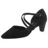 Spangenpumps GABOR, Damen, Gr. 41, schwarz, Ziegenveloursleder, elegant, Schuhe, Abendschuh, Festtagsschuh, Trichterabsatz mit Stretcheinsatz
