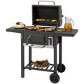 Holzkohlegrill TEPRO "Toronto Compakt" Grills Gr. B/H/T: 108,5 cm x 95,5 cm x 52 cm, grau (anthrazit, edelstahlfarben) Holzkohlegrills