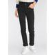 Slim-fit-Jeans LTB "MOLLY HIGH SMU" Gr. 28, Länge 30, schwarz (black to black wash) Damen Jeans 5-Pocket-Jeans Röhrenjeans