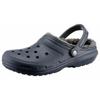Hausschuh CROCS "Classic Lined Clog", Herren, Gr. 42, blau (navy, grau), Croslite, casual, Schuhe, Gartenclog, Schlappen, Clog, mit kuscheligem Fellimitat