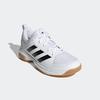 Handballschuh ADIDAS PERFORMANCE "LIGRA 7 INDOOR", Gr. 38,5, schwarz-weiß (cloud weiß, core schwarz, cloud weiß), Synthetik, Textil, sportlich, Schuhe