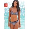 Bügel-Bikini LASCANA Gr. 38, Cup G, bunt (schwarz, bunt) Damen Bikini-Sets Ocean Blue