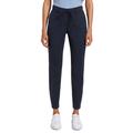 Jogger Pants TOM TAILOR Gr. 34, Länge 32, blau (marine) Damen Hosen High-Waist-Hosen