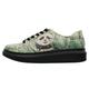 Plateausneaker DOGO "Bamboo Lover" Gr. 37, Normalschaft, grün Damen Schuhe Schnürschuh Skaterschuh Sneaker low