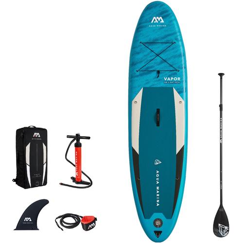 „SUP-Board AQUA MARINA „“Vapor iSUP BT-21VAP““ Wassersportboards Gr. 10’4″ – 315cm 315 cm, blau (blau meliert) Stand Up Paddle“