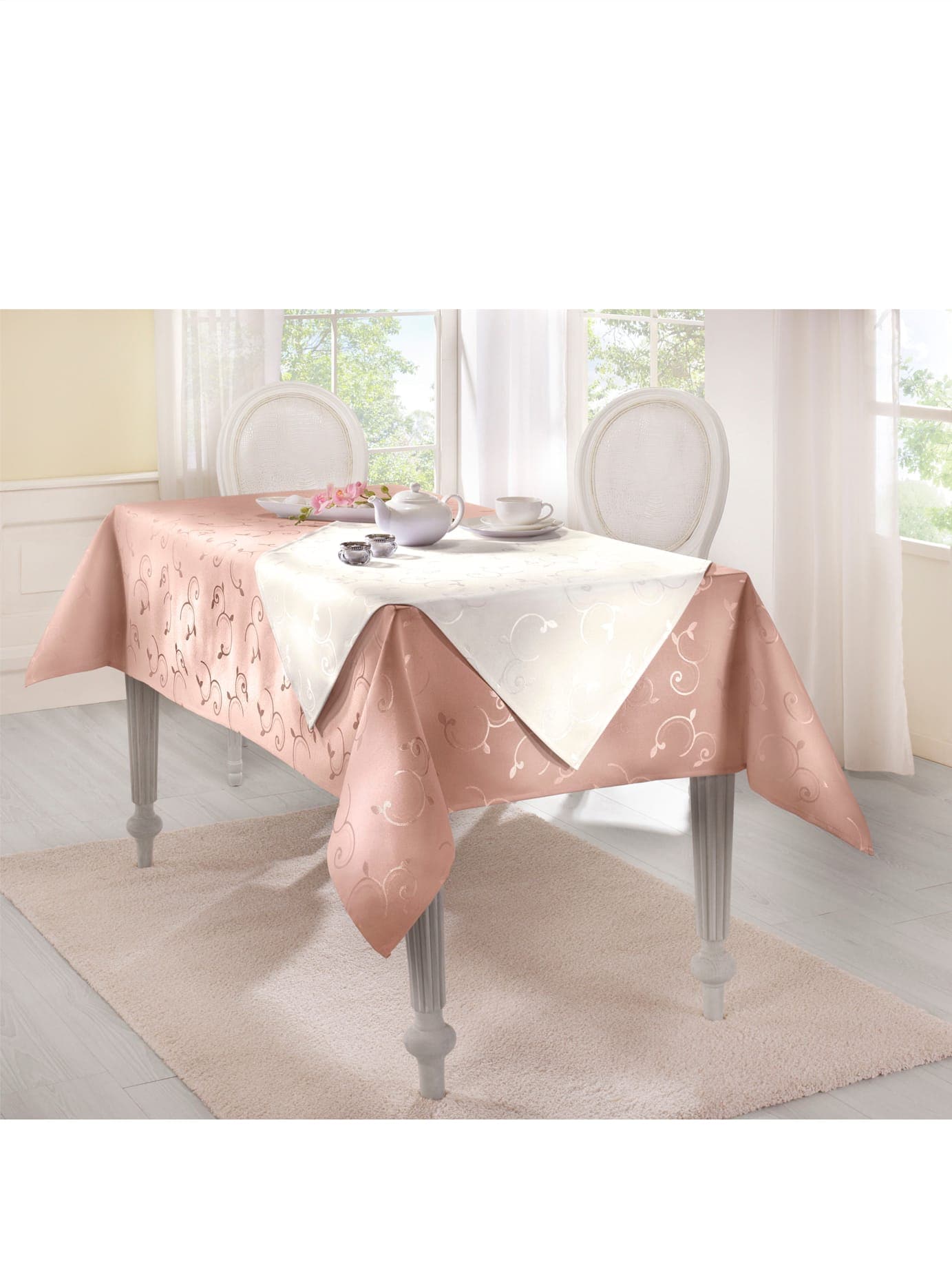 Tischdecke DOHLE Gr. 2, beige (ecru), B:50cm L:140cm, Tischdecken Image