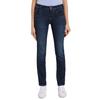Gerade Jeans TOM TAILOR "Alexa Straight", Damen, Gr. 27, Länge 32, blau (schwarz stone washed), Denim/Jeans, Obermaterial: 69% Baumwolle, 20% Polyester, 9% Viskose, 2% Elasthan, unifarben, casual, bequem lang, Jeans, mit Kontrastnähten, Topseller