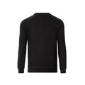 Sweatshirt TRIGEMA "TRIGEMA Sweatshirt mit angerauter Innenseite", Damen, Gr. L, schwarz, 70% Baumwolle, 30% Polyester, Basic, Sweatshirts