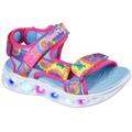 Sandale SKECHERS KIDS "HEART LIGHTS SANDAL" Gr. 36, bunt (pink, multi) Kinder Schuhe