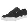 Sneaker VANS "Atwood", Gr. 42,5, schwarz-weiß (schwarz, weiß), Textil, sportlich, Schuhe Skaterschuh Canvassneaker Sneaker low, aus textilem Canvas-Material