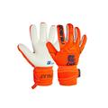 Torwarthandschuhe REUSCH "Attrakt Freegel Silver Jr" Gr. 6, orange (orange, blau) Kinder Handschuhe Fussballhandschuhe