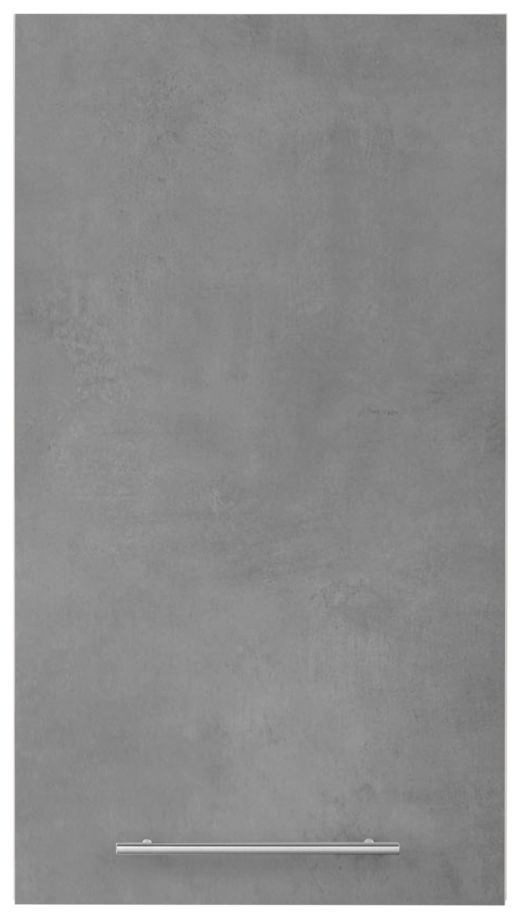 Hängeschrank WIHO KÜCHEN "Flexi2", grau (front und korpus: betonfarben), B:50cm H:90cm T:35cm, Schränke, Hängeschrank, Breite 50 cm