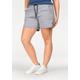 Sweatshorts KANGAROOS Gr. 48, N-Gr, grau (hellgrau, meliert) Damen Hosen Shorts Strandshorts