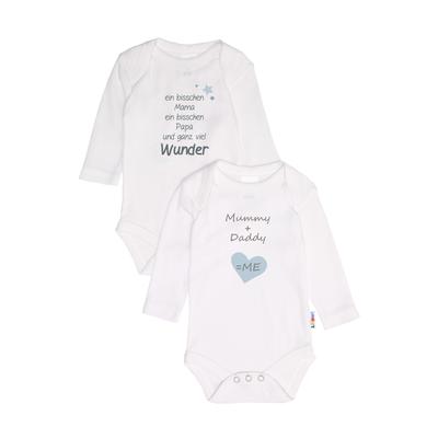 Body LILIPUT, Baby, Gr. 86/92, EURO-Größen, weiß, 100% Baumwolle, bedruckt, casual, kurz, Langarm, Bodies, mit süßen Front-Prints Image