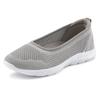 Sneaker Ballerinas LASCANA, Damen, Gr. 35, grau, Obermaterial: 100% Textilmaterial. Futter: 100% Textilmaterial. Decksohle: 100% Textilmaterial. Laufsohle: 100% Synthetik, unifarben, sportlich, Schuhe Ballerina, ultraleichter Slipper,...