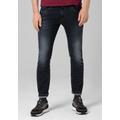 Slim-fit-Jeans TIMEZONE "Tight CostelloTZ" Gr. 32, Länge 34, schwarz Herren Jeans 5-Pocket-Jeans