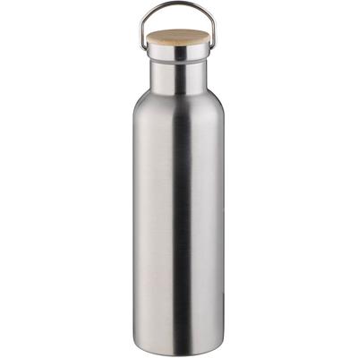 Isolierflasche APS, silber (edelstahlfarben), H:29,5cm, Edelstahl, Trinkflaschen, Edelstahl, doppelwandig, hält bis 12 Stunden heiß & 24 Stunden kalt Image