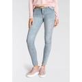 Skinny-fit-Jeans TAMARIS Gr. 40, N-Gr, blau (blue, bleached) Damen Jeans Röhrenjeans Bestseller