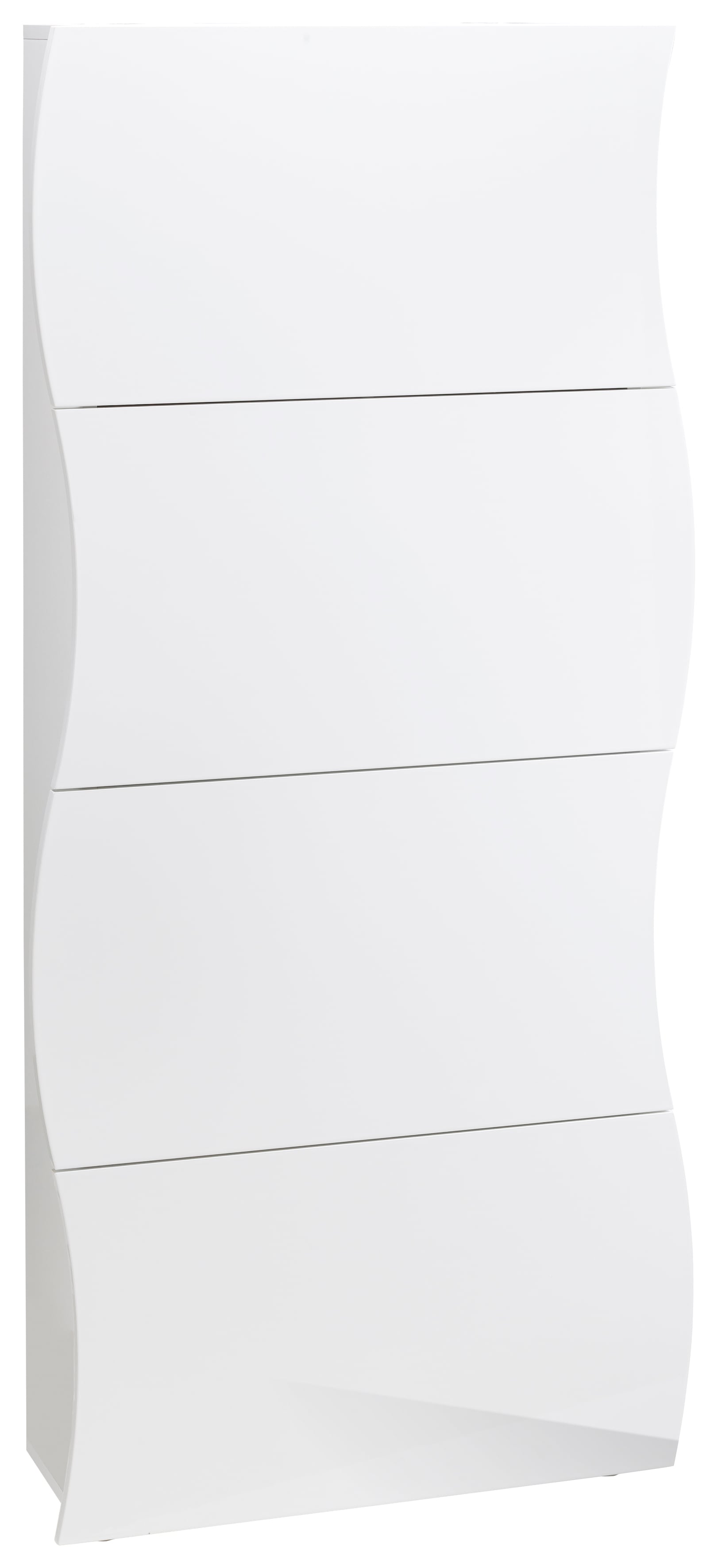 Schuhschrank INOSIGN "Onda", weiß, B:71cm H:121cm, Schränke, Schuhschrank