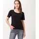Kurzarmshirt BRAX "Style CORA" Gr. 36, schwarz Damen Shirts Jersey