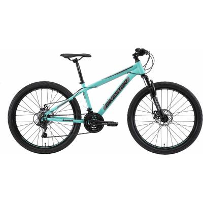 Mountainbike BIKESTAR Fahrräder Gr. 38cm, 26 Zoll (66,04cm), grün für Damen und Herren, Kettenschaltung