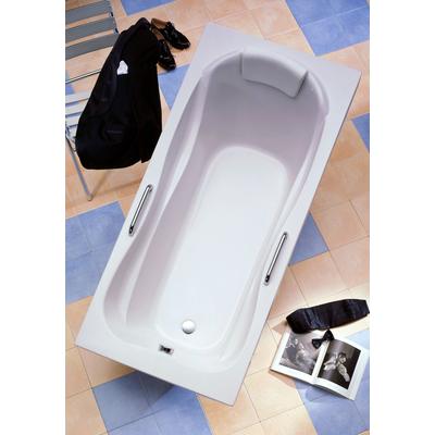 Badewanne OTTOFOND "Jamaica", weiß, B:80cm H:40cm L:170cm T:80cm, Sanitäracryl, Badewannen, mit Fußgestell, Ablaufgarnit