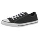 Sneaker CONVERSE "Chuck Taylor All Star Dainty GS Basic Canvas Ox" Gr. 38,5, schwarz-weiß (black, white, black) Schuhe Sneaker