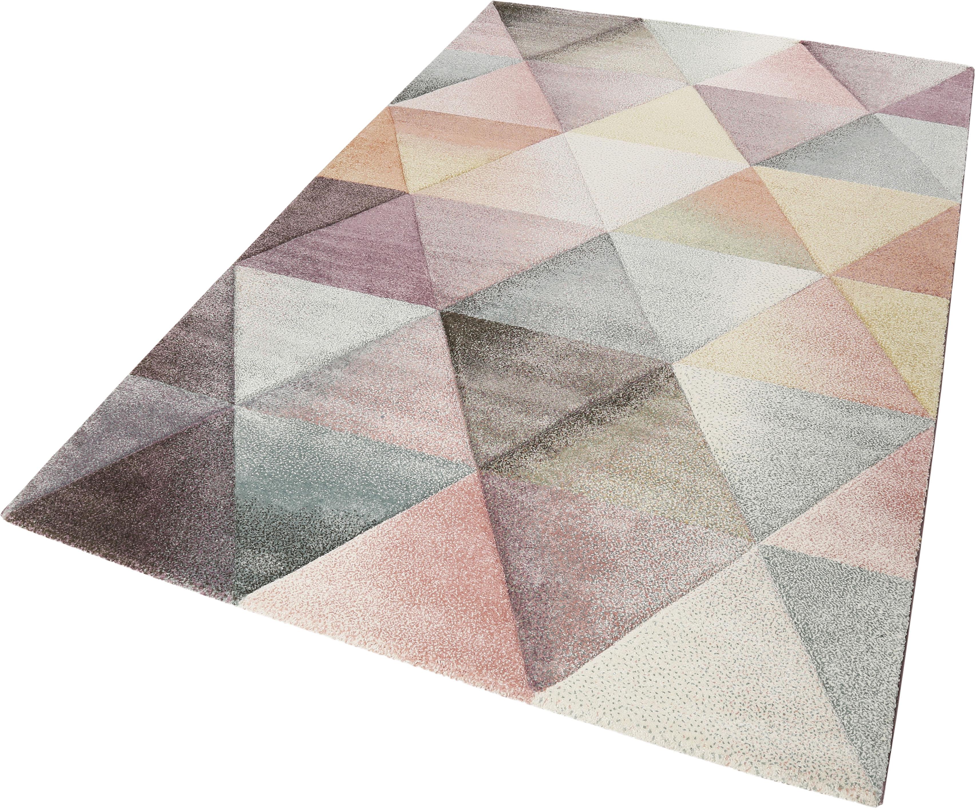 Teppich WECON HOME "Lighthouse" Gr. 4, rosa, B:160cm H:13mm L:225cm, Kunstfaser, Teppiche, Wohnzimmer Image