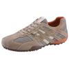 Sneaker GEOX "Snake", Herren, Gr. 43, beige, Veloursleder, Textil, sportlich, Schuhe, Freizeitschuh, Schnürschuh mit Geox Spezial Membran