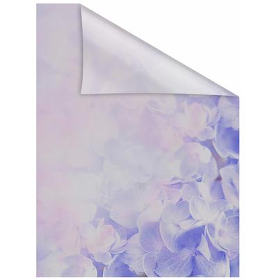 Fensterfolie LICHTBLICK ORIGINAL "Hortensie" Gr. 3, lila (pastelllila), B:100cm L:100cm, PVC, Fensterfolien, selbstklebend, Sichtschutz Image