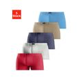 Boxer H.I.S Gr. 7, 5 St., bunt (rot, blau, marine, khaki, grau, meliert) Herren Unterhosen Sportunterwäsche