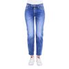 Bequeme Jeans LE TEMPS DES CERISES, Damen, Gr. 33, Länge 34, blau, 89% Baumwolle, 11% Elasthan, casual, Jeans, mit lässiger Waschung