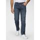 Straight-Jeans WRANGLER "Authentic Straight" Gr. 36, Länge 34, grau (dark, stone) Herren Jeans Straight Fit